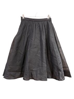 Ochirly Sheer Overlay Full Midi Circle Skirt/Skort